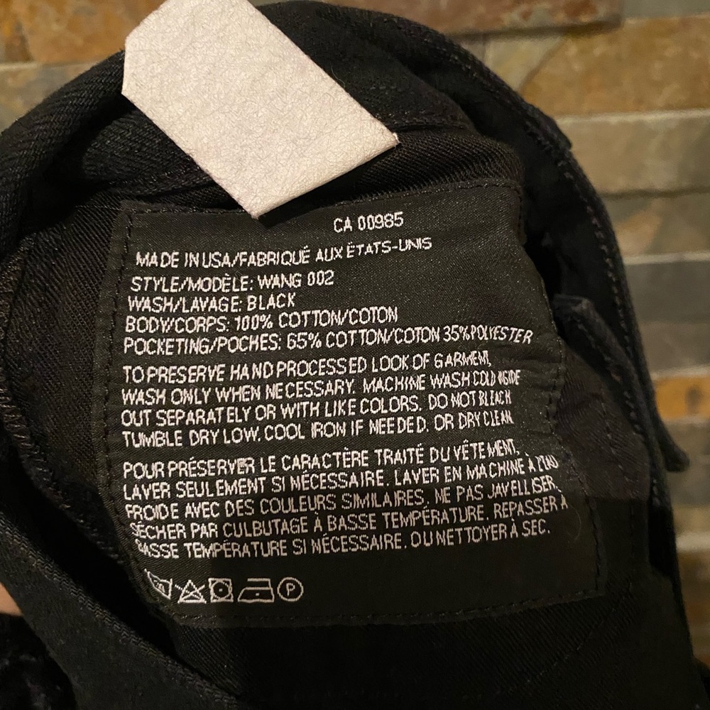 Alexander Wang Black Denim Style 002 (Mulitple Sizes) NWT - Picture 6 of 11
